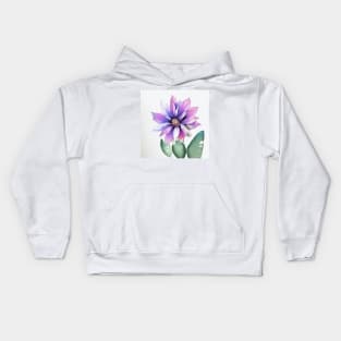 Watercolor Flower Kids Hoodie